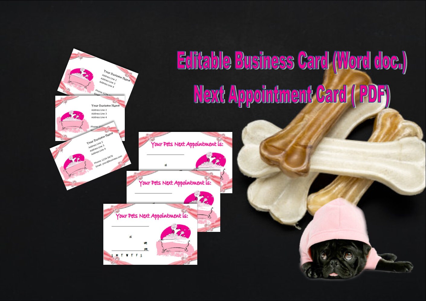 Dog Groomer Pet Care Business Forms Templates Etsy