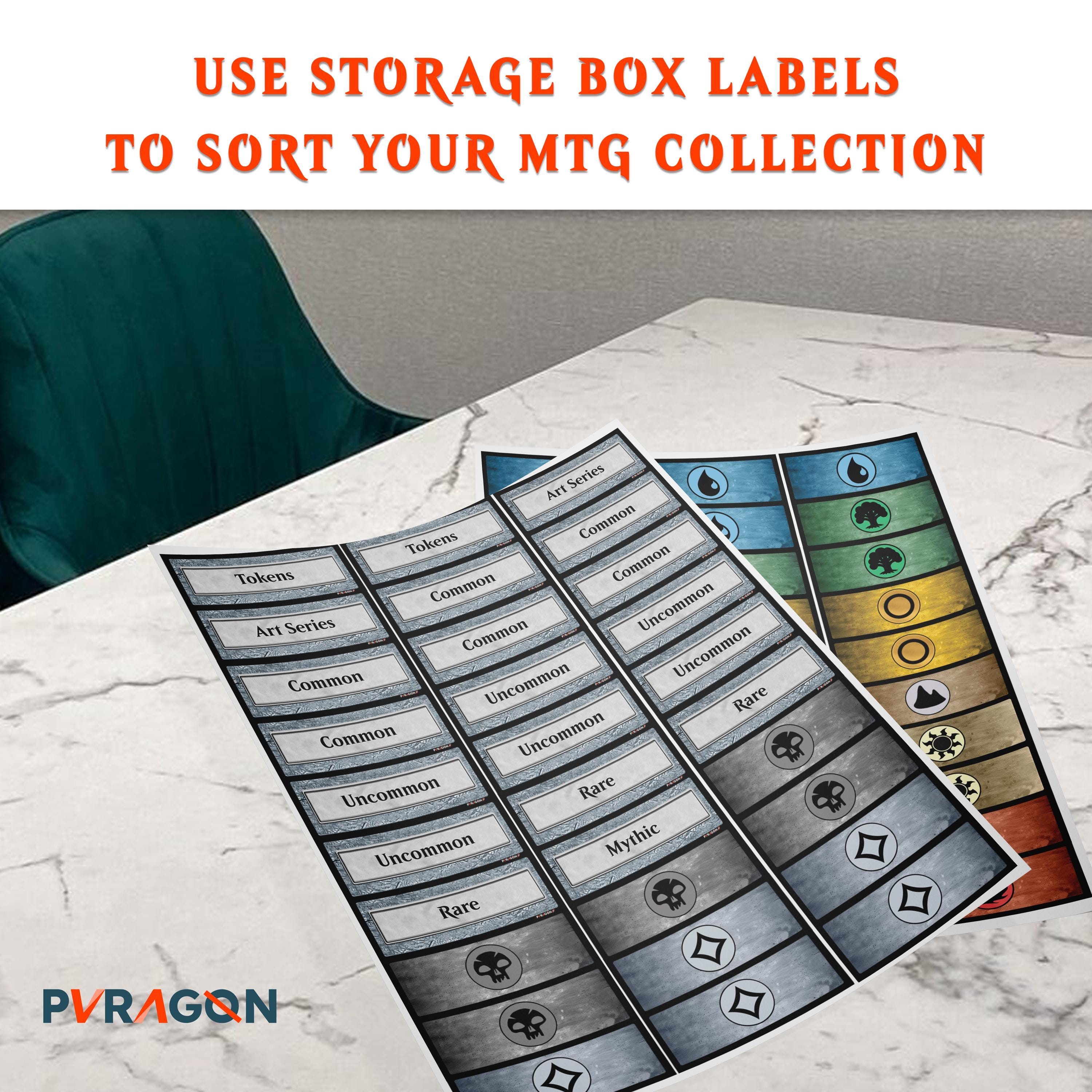 Magic: the Gathering Storage Labels | Printable Compact Design for ...