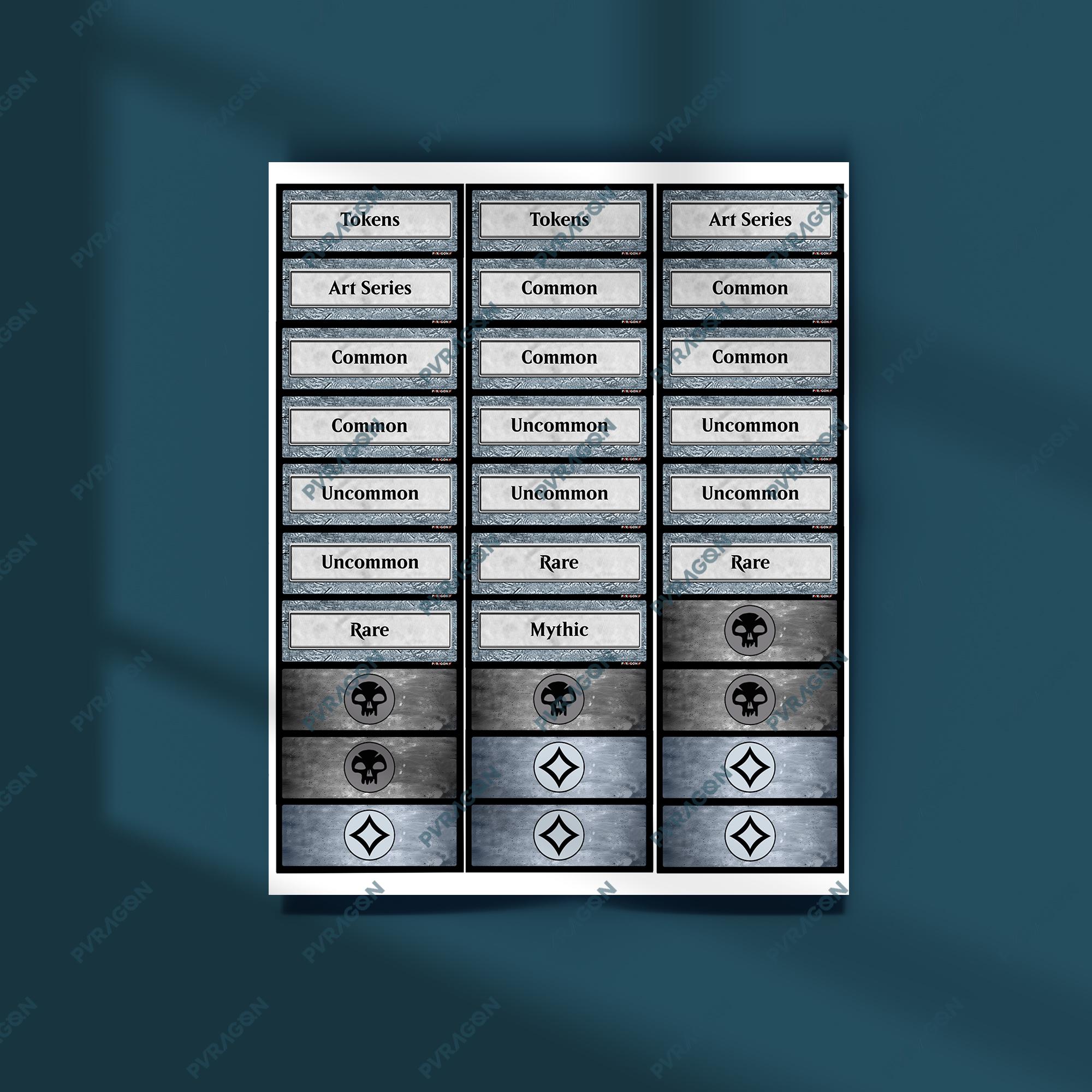 Magic: the Gathering Storage Labels | Printable Compact Design for ...