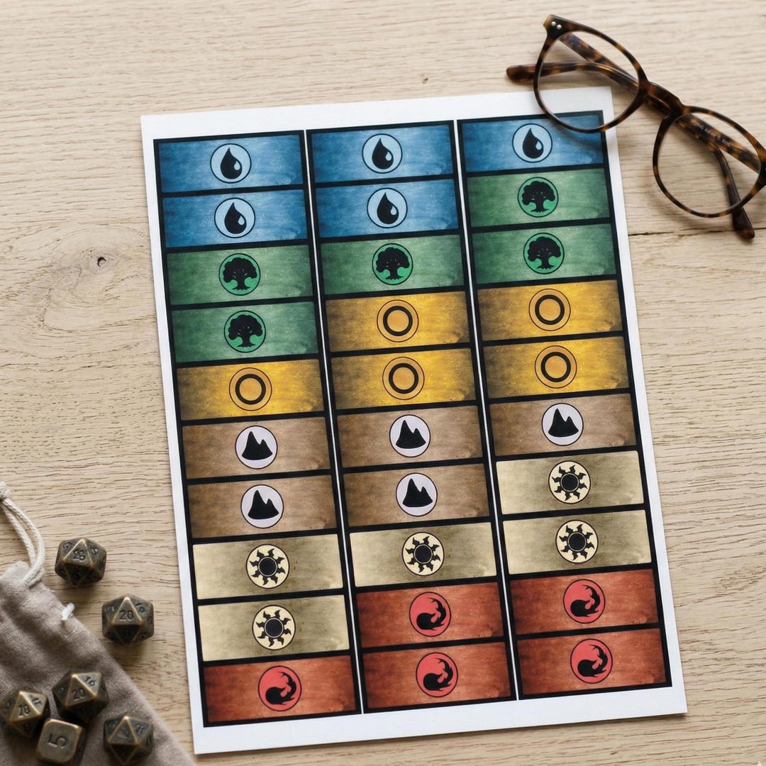 Magic: the Gathering Storage Labels | Printable Compact Design for ...