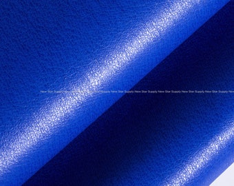 By Yard Blue color Faux Leather sheets eather texture PU leather wholesale material wholesale fabric craft tools supplies by012-34