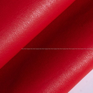 Red color Faux Leather leather texture leather material wholesale fabric craft tools supplies by012-03