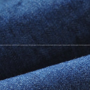 By half yard Lightweight Blue Denim fabric washed Denim supply fabric craft tools supplies bw057-5