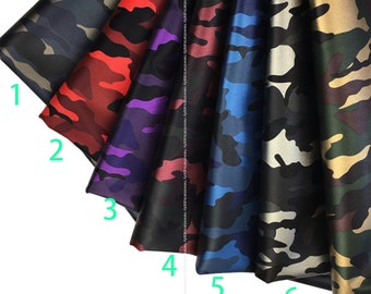By Half yard Camo Camouflage Jelly Magical Faux Leather hair bow earring supply wholesale fabric craft tools supplies bw073-allr