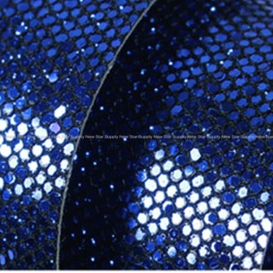 Blue glitter iridescent mermaid scales fish Faux Leather sheet 8x11 inch canvas wholesale fabric craft tools supplies by003-5