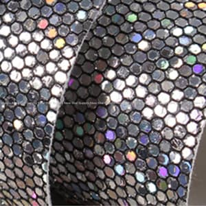 Lovely glitter iridescent mermaid scales fish Faux Leather sheet 8x11 inch canvas wholesale fabric craft tools supplies by003-13