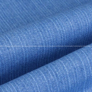 By half yard Lightweight Blue Denim fabric washed Denim supply fabric craft tools supplies bw057-e