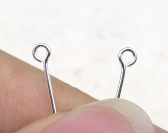 Sterling Silver Silver Earring needle pin 925  Solid Silver ear Posts diy Earring studs jewelry making findings kw0256
