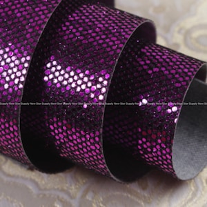 Purple glitter iridescent mermaid scales fish Faux Leather sheet 8x11 inch canvas wholesale fabric craft tools supplies by003-6