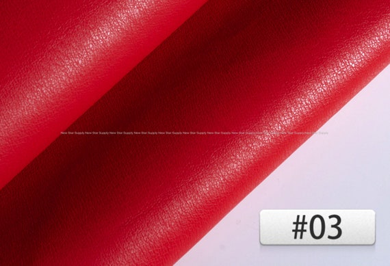 Red Color Faux Leather Sheets 8x11 Inch Leather Texture Etsy