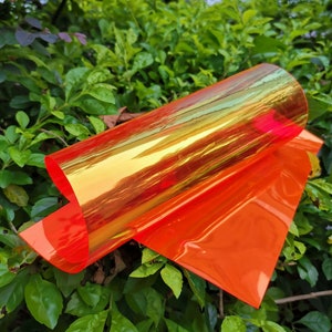 orange TPU Fabric Transparent Fabric waterproof bag clothing supply fabric craft tools supplies gw166e
