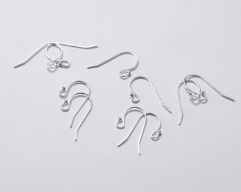 Sterling silver round head needle Earring Hooks Earwire Earring Wire Ear Wire 925 silver Diy making Earring Components findings kw0978