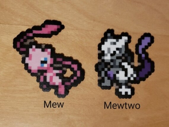 Pokemon Mew Mewtwo Mini Perler