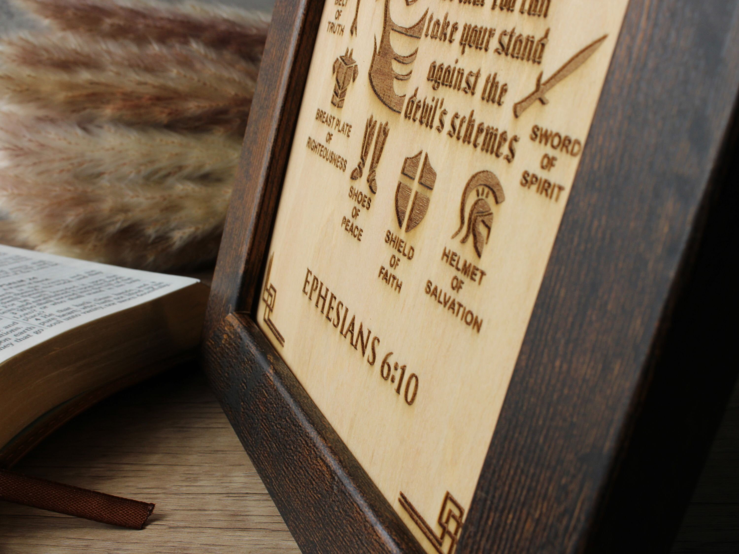 The Armor of God Decor Full Armor of God Father Gift Fathers Day Gift