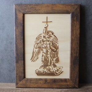 St Michael Sign Angel Of God Father Gift Fathers Day Gift Christian Gifts For Men Spiritual Warfare Spiritual Battle Saint Michael Victory