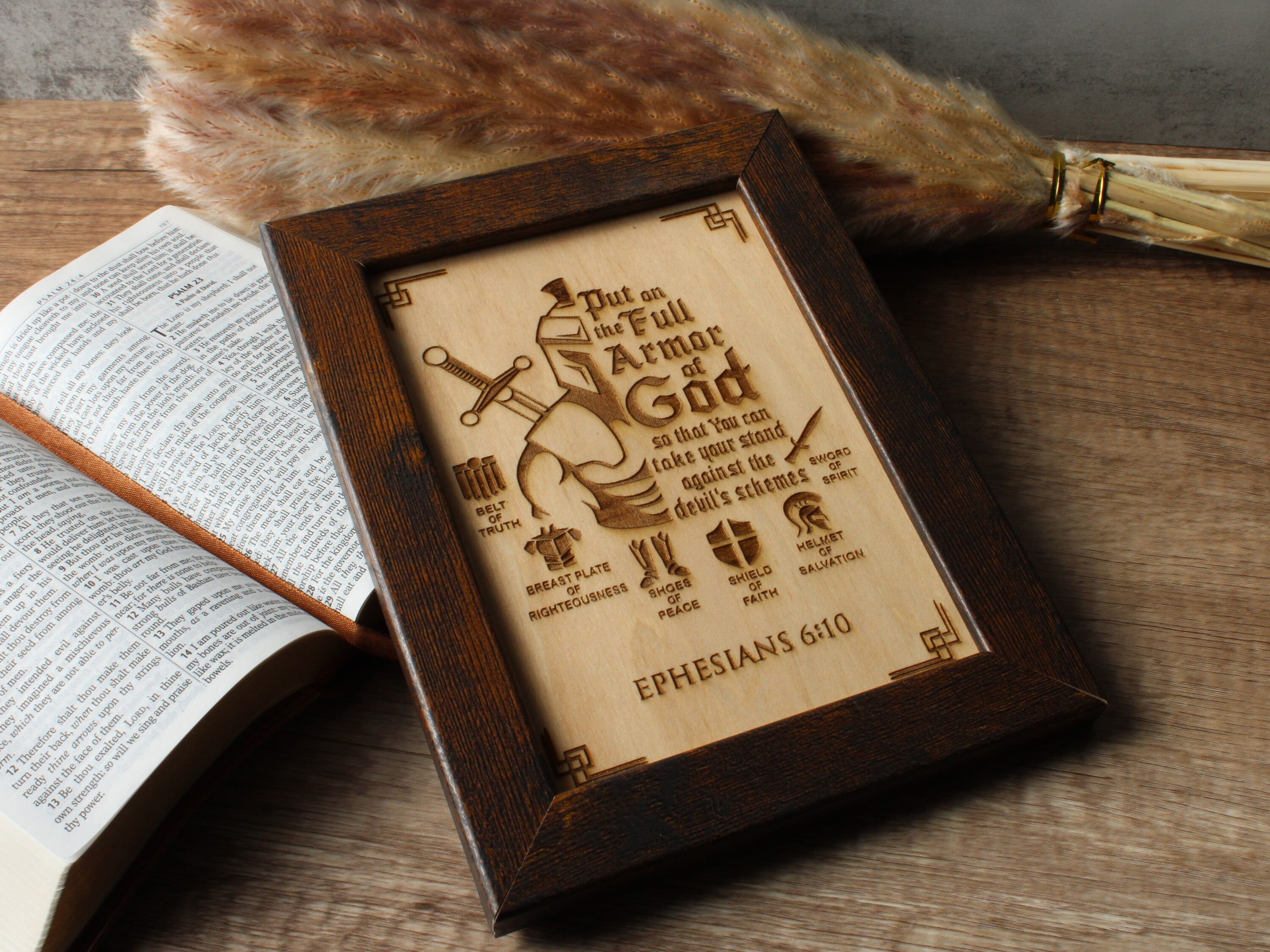 The Armor of God Decor Full Armor of God Father Gift Fathers Day Gift