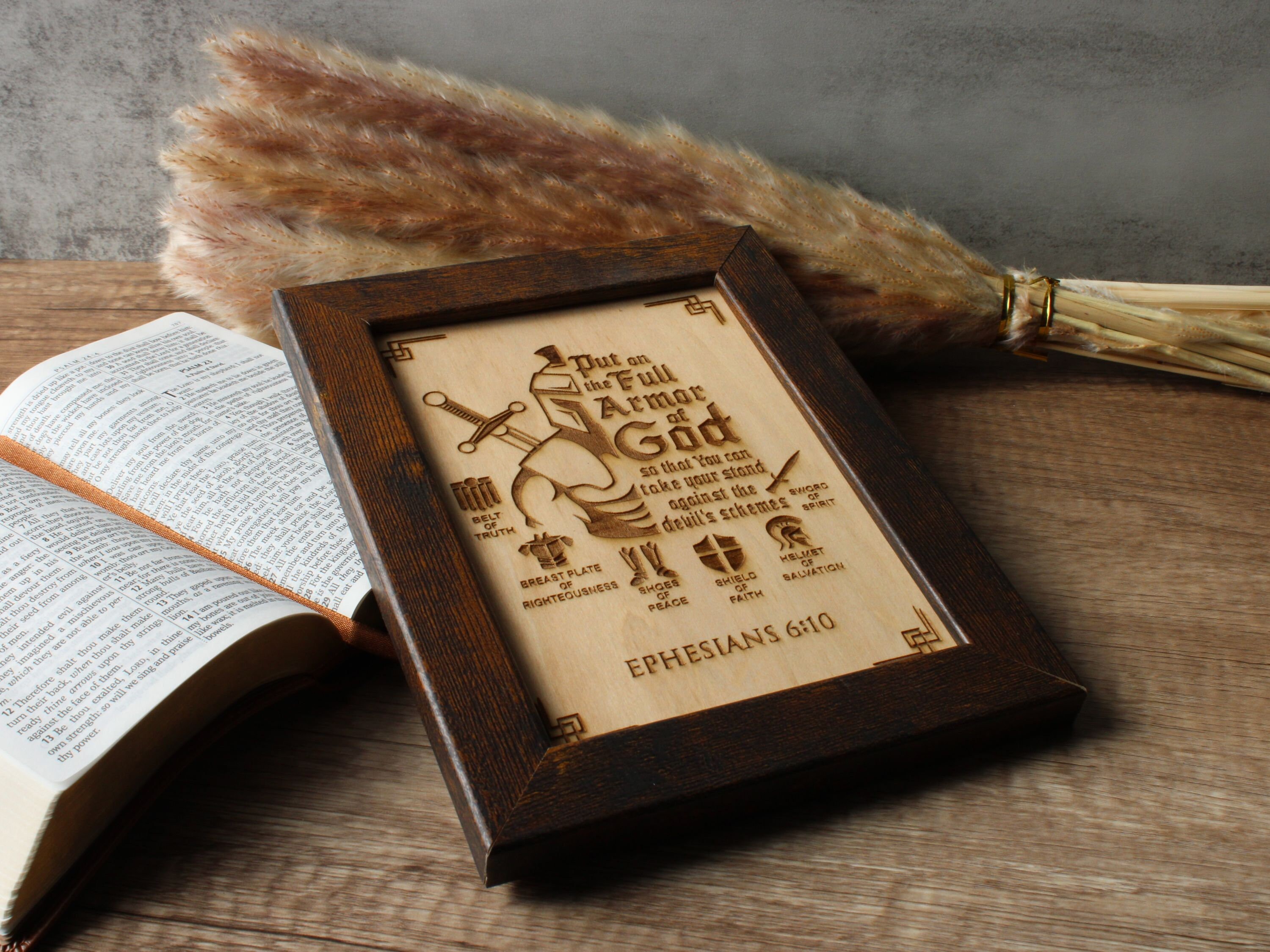 The Armor of God Decor Full Armor of God Father Gift Fathers Day Gift