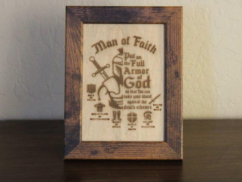 The Armor of God Decor Full Armor of God Father Gift Fathers Etsy
