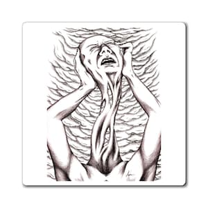 Can't Take It Anymore | Surreal Dark Art Magnet