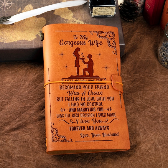 leather journal for wife