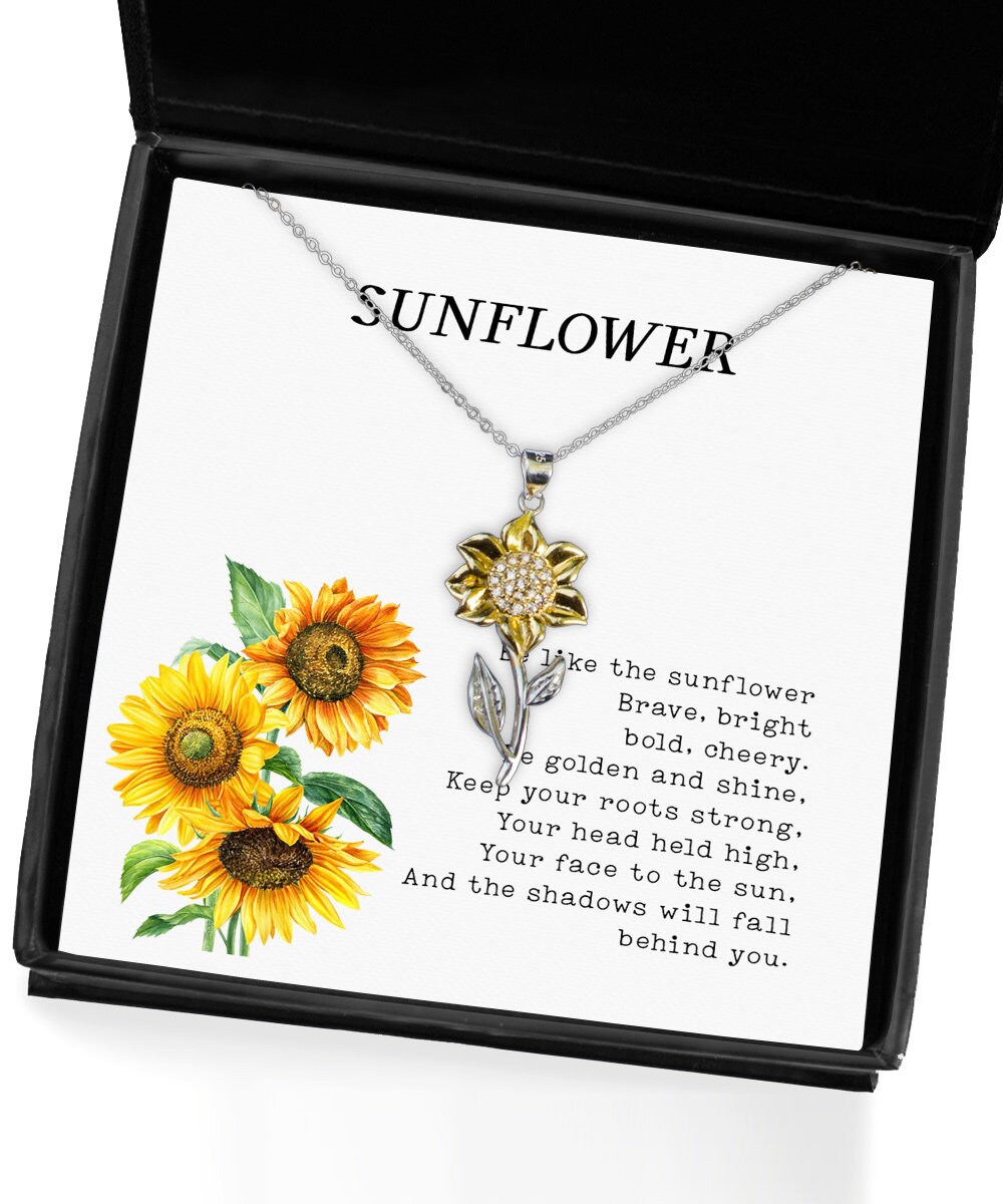 Be A Sunflower Mothers Necklace 