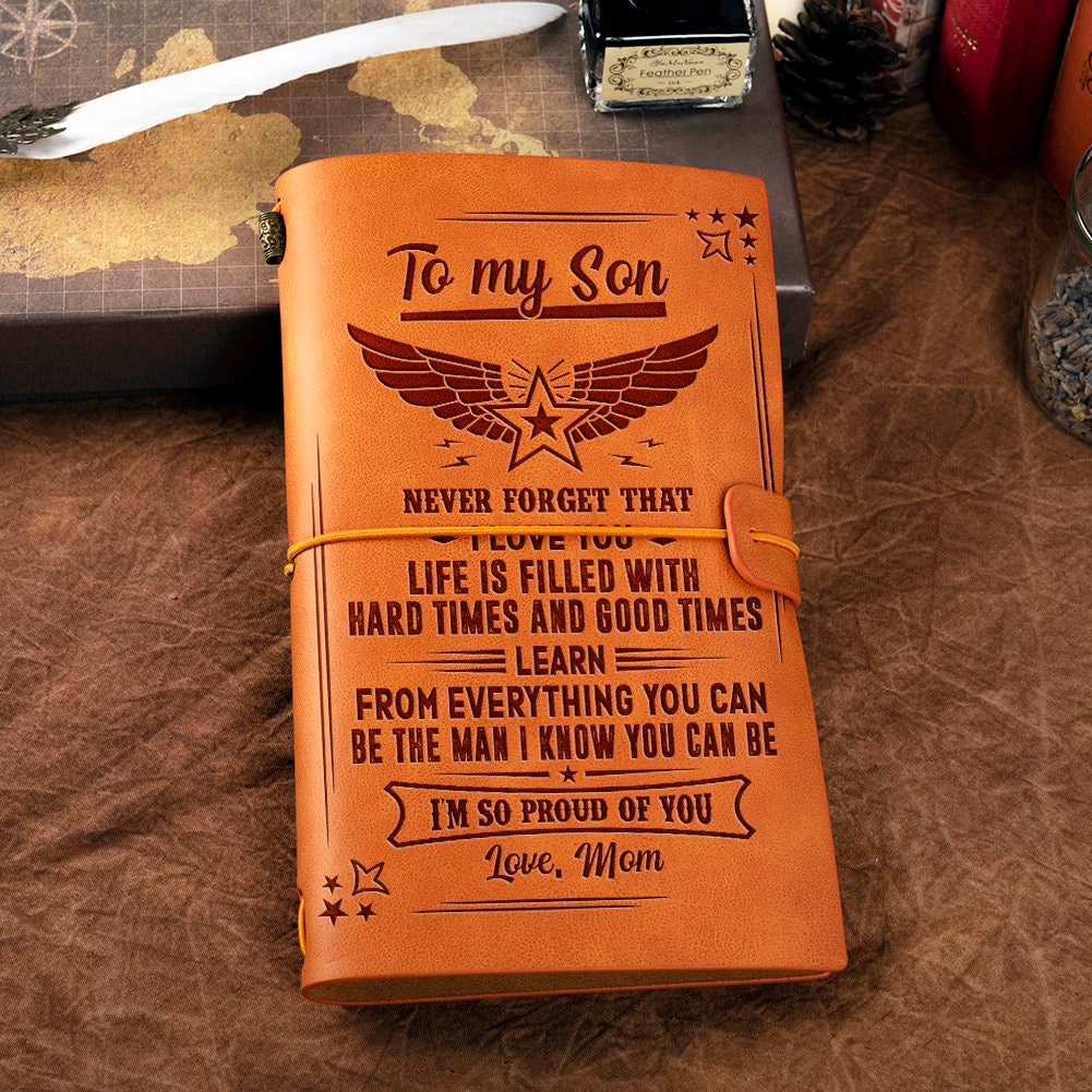 Leather Journal I M So Proud Of You To My Son Birthday Etsy Leather Journal I M So Proud Of You To My Son Birthday Etsy