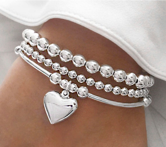 Sterling silver stretch bracelet Sterling silver stretch bracelet