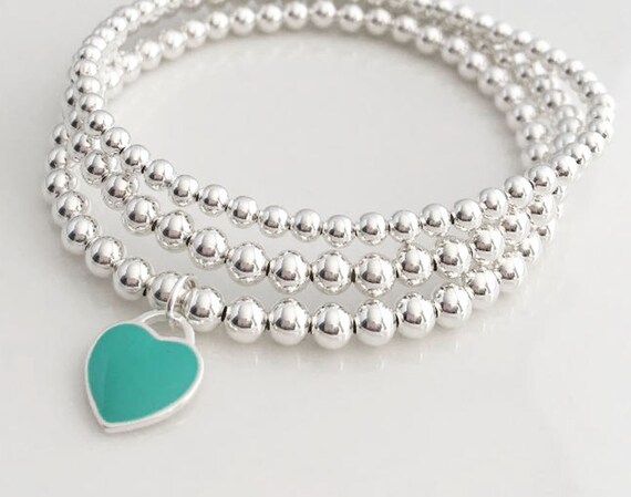 925 Cuentas De Amuleto En Forma De Corazón De Plata Con De 925 Cuentas De Amuleto En Forma De Corazón De Plata Con De