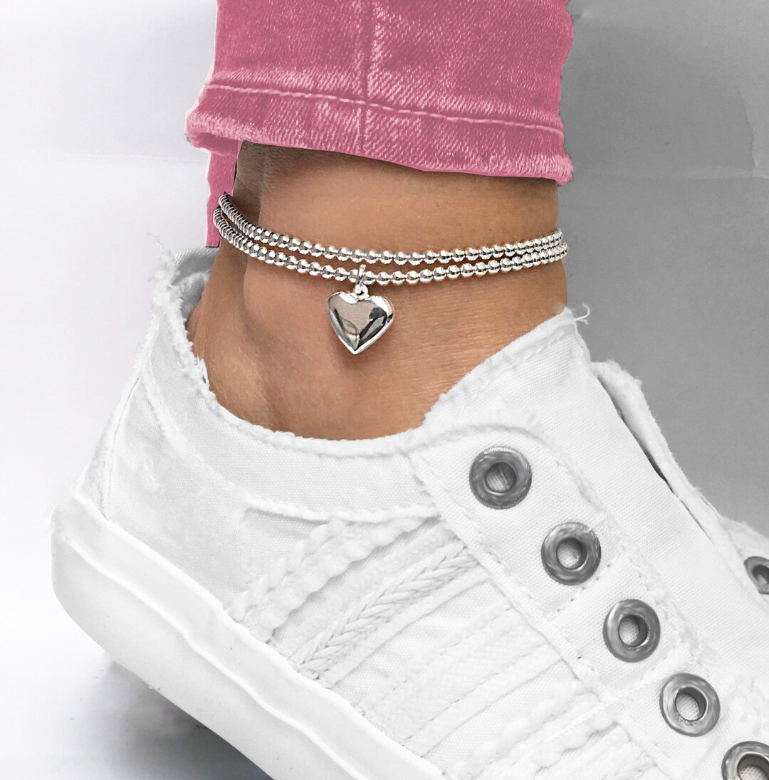◆STONEHENgE◆ silver heart anklet F29A4739.jpg?v=1718359599&