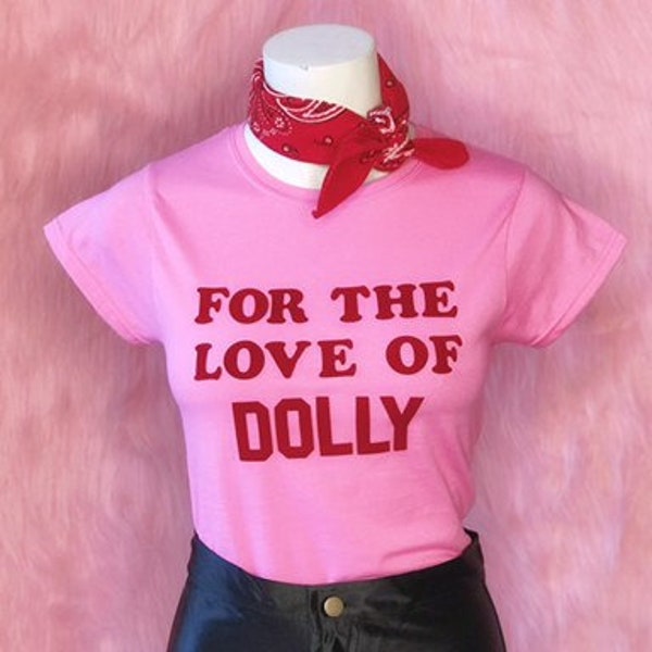 For The Love of DOLLY Flocked T-shirt