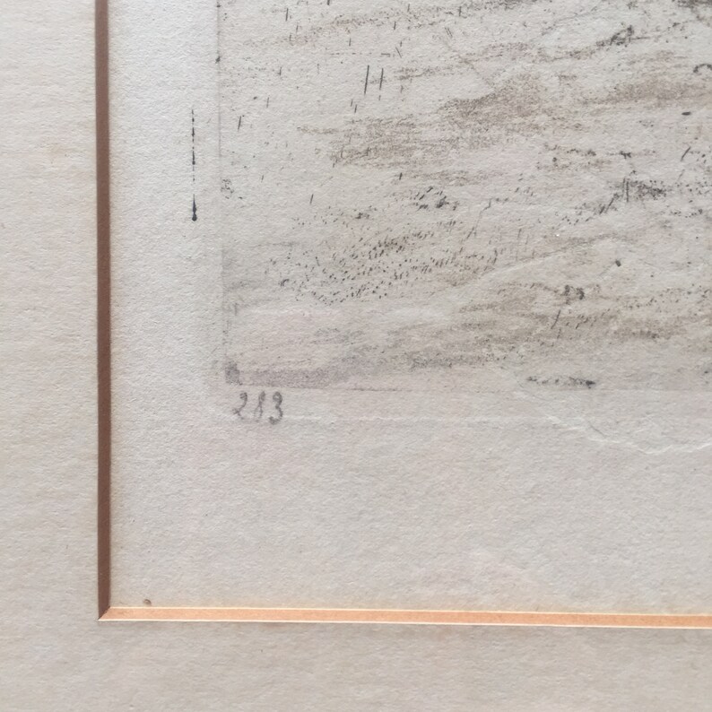 Vintage Etching Pencil Signed Tavik Frantinsek Simon Etsy