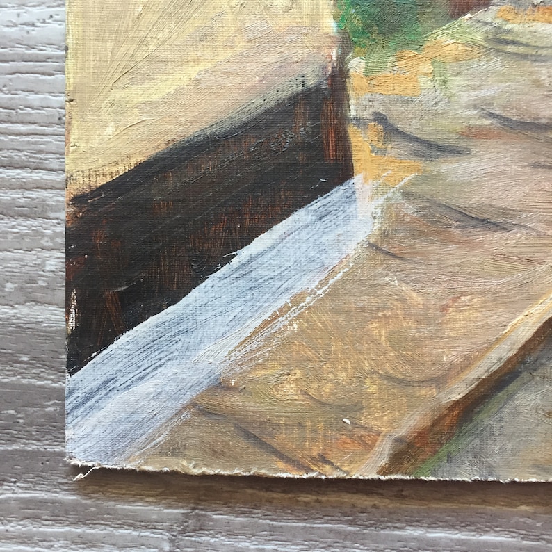 Original Vintage Oil Painting Large 18x22 Unframed Art Etsy UK