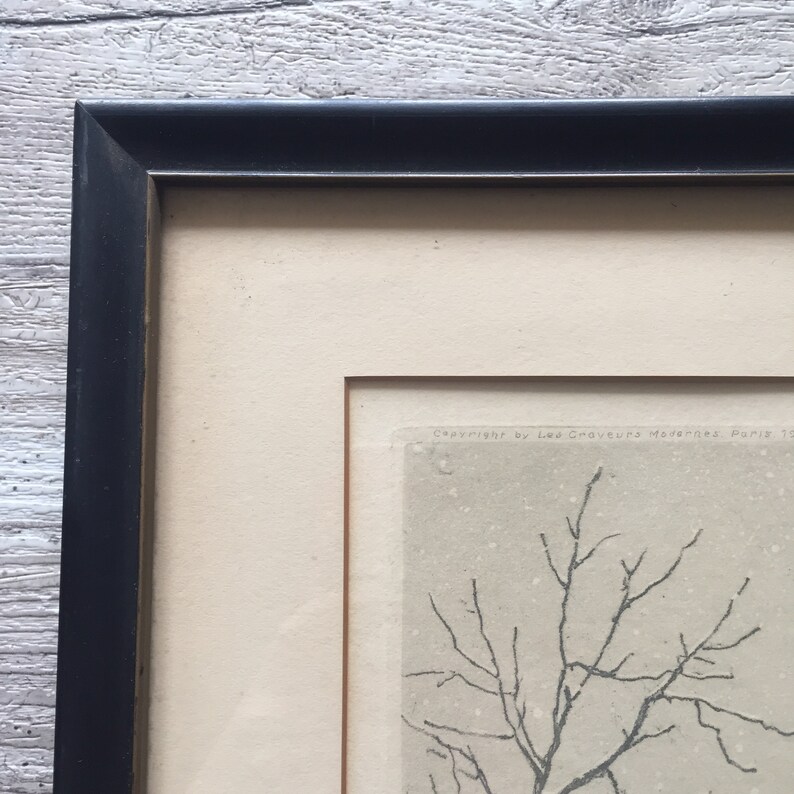 Vintage Etching Pencil Signed Tavik Frantinsek Simon Etsy