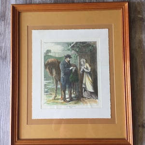 Vintage Print Engraving &quot;The Country Doctor, 1869&quot; After Drawing By Alfred R. Waud Granger Collection Wall Art Home Decor