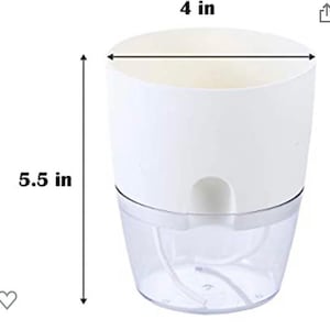 Planters pot with wick- self watering