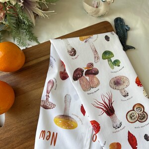 New Zealand Mushroom Cotton Tea Towel image 4