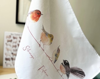 Cotton Tea Towels - Birds on a wire tea towels