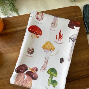 New Zealand Mushroom Cotton Tea Towel image 3