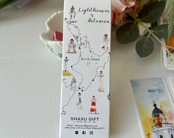 Bookmarks- North Island lighthouse bookmarks, New Zealand lighthouse