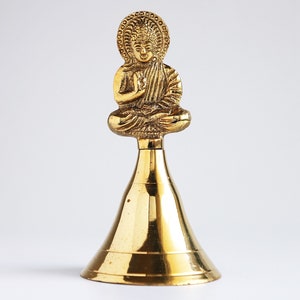 Cloches d'autel sacré Cloches de méditation en laiton Buddha