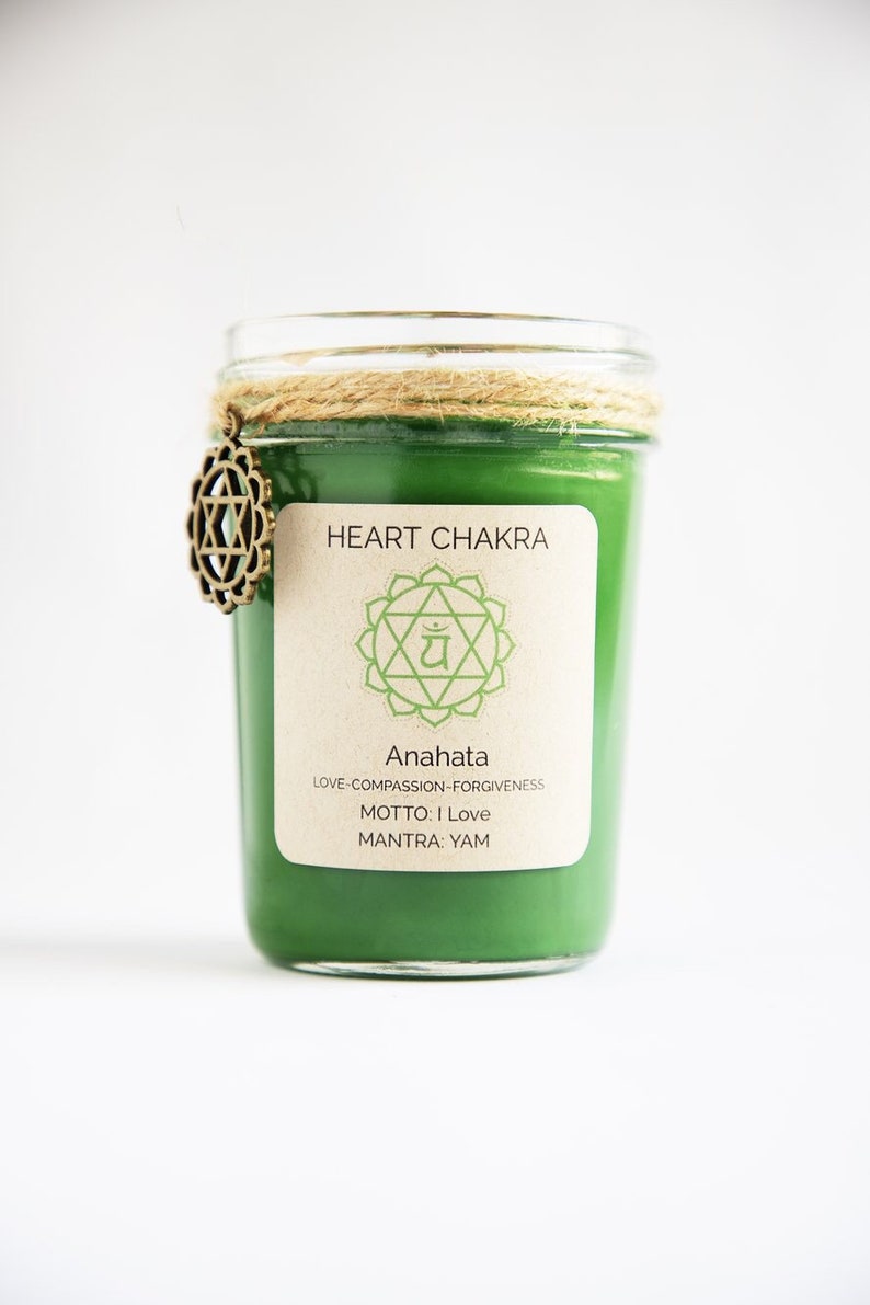 Heart Chakra Candle Etsy