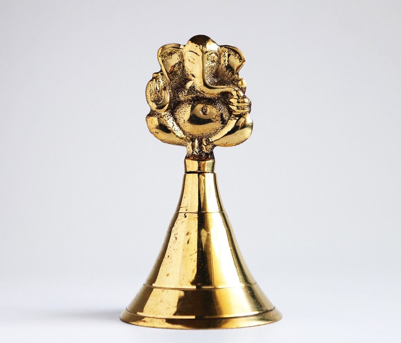Sacred Altar Bells Messing Meditationsglocken Ganesha