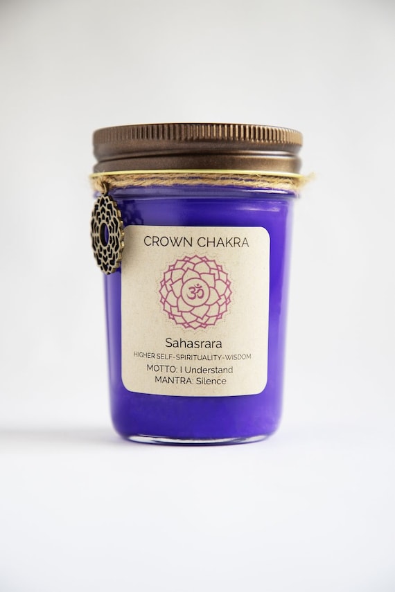 Crown Chakra Candle Etsy