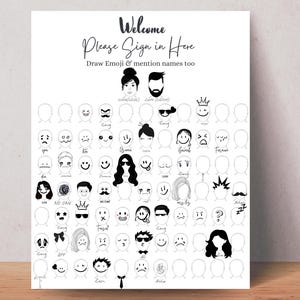 Giochi per matrimoni: gioco emoji, addio al nubilato e festa nuziale (download digitale, file PDF/PNG)