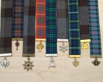 Book series Bookmarks, Fraser tartan bookmarks,  Fraser plaid bookmarks Scottish bookmarks