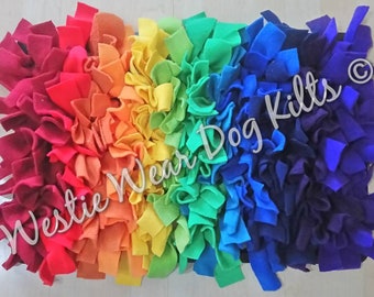 Large Rainbow Ripple Snuffle Mat, multicoloured snuffle rug