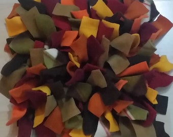 Small "Autumn" Snuffle Mat, treat mat "Fall" snuffle rug