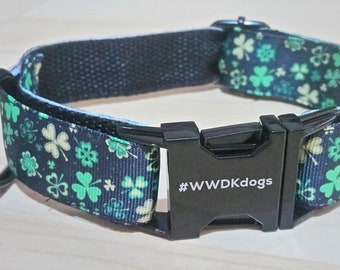 Shamrock Dog Collar for St Patricks Day