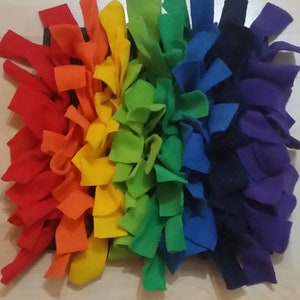 Small Rainbow Ripple Snuffle Mat, treat mat
