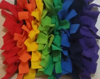 Small Rainbow Ripple Snuffle Mat, treat mat